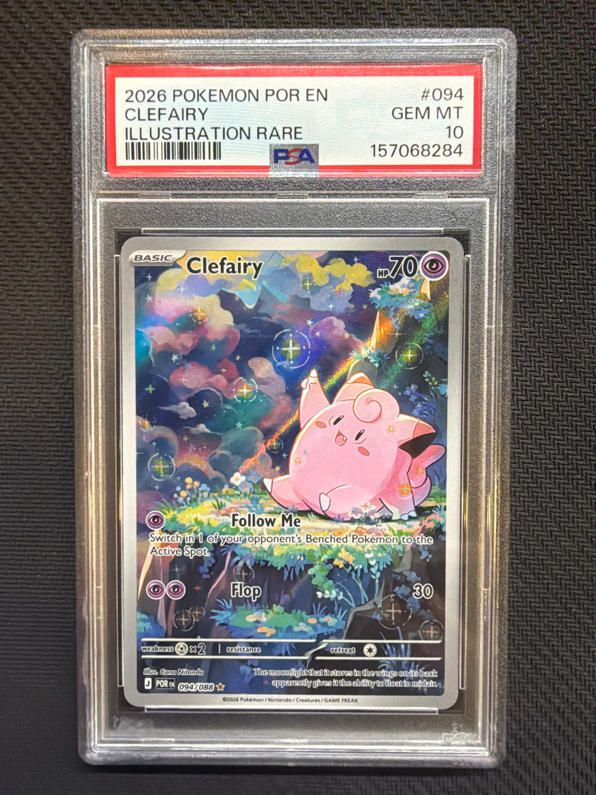 2026 Pokemon Ascended Heroes Clefairy 094 PSA 10