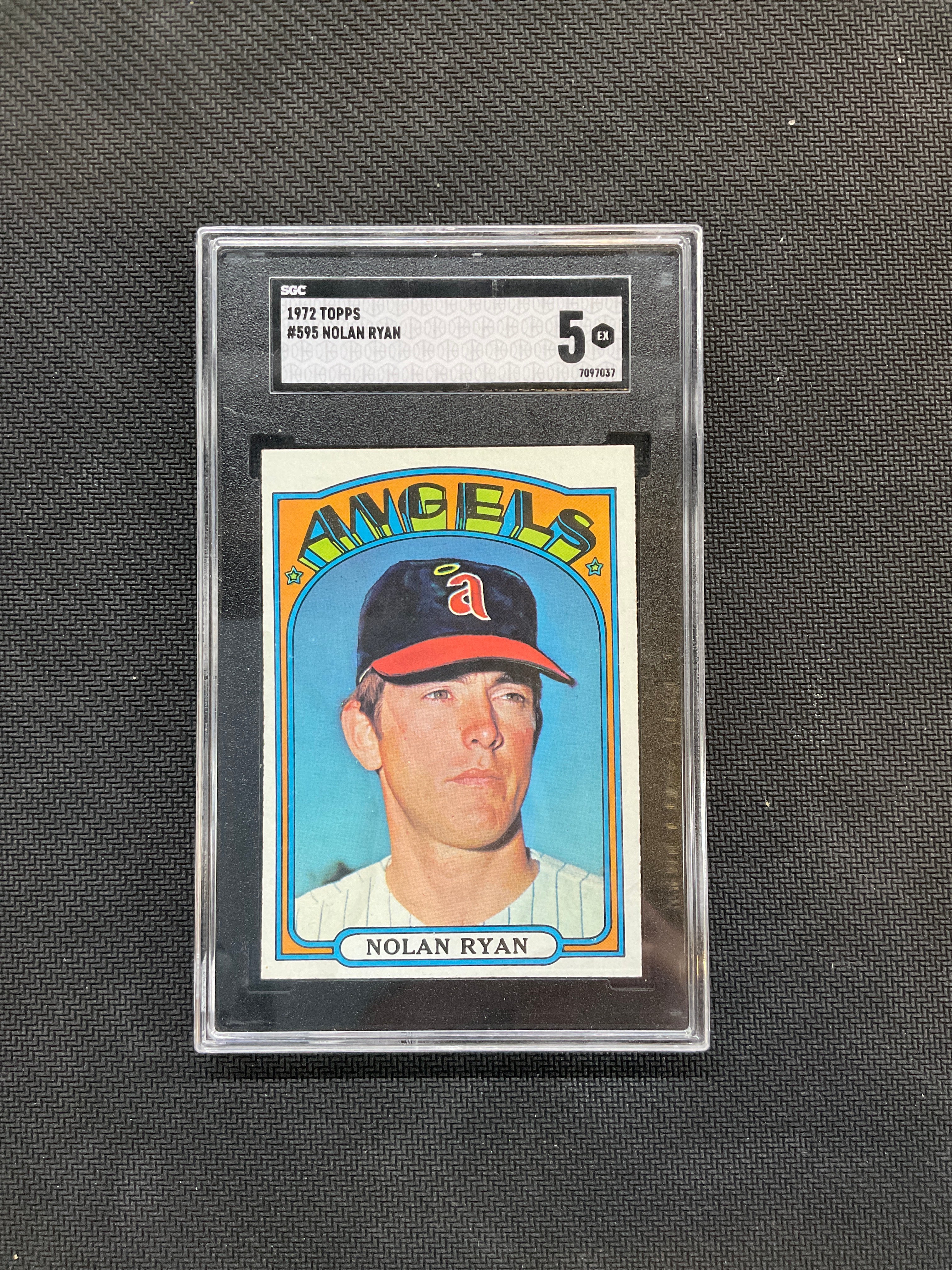 1972 Topps #595 Nolan Ryan SGC 5 Angels