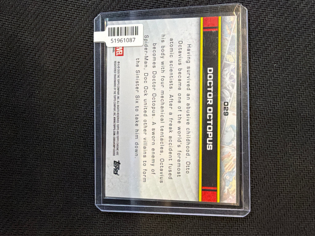 2026 Topps Chrome Marvel Doctor Octopus Red Raywave /5