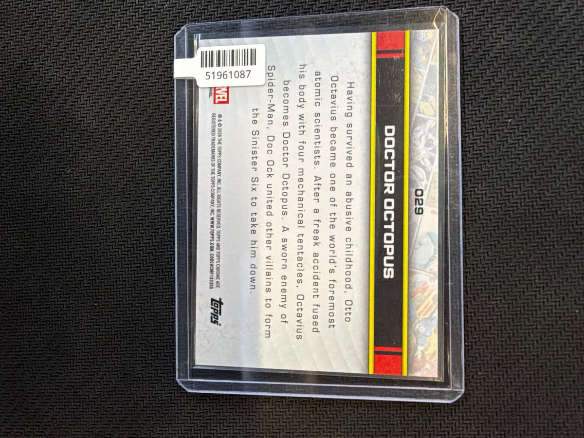 2026 Topps Chrome Marvel Doctor Octopus Red Raywave /5