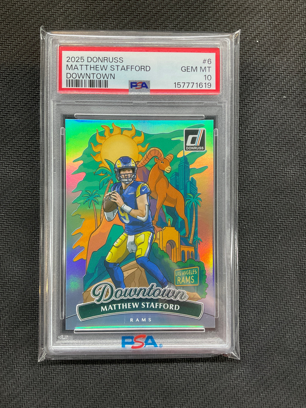 2025 Donruss Matthew Stafford Downtown! PSA 10 1619
