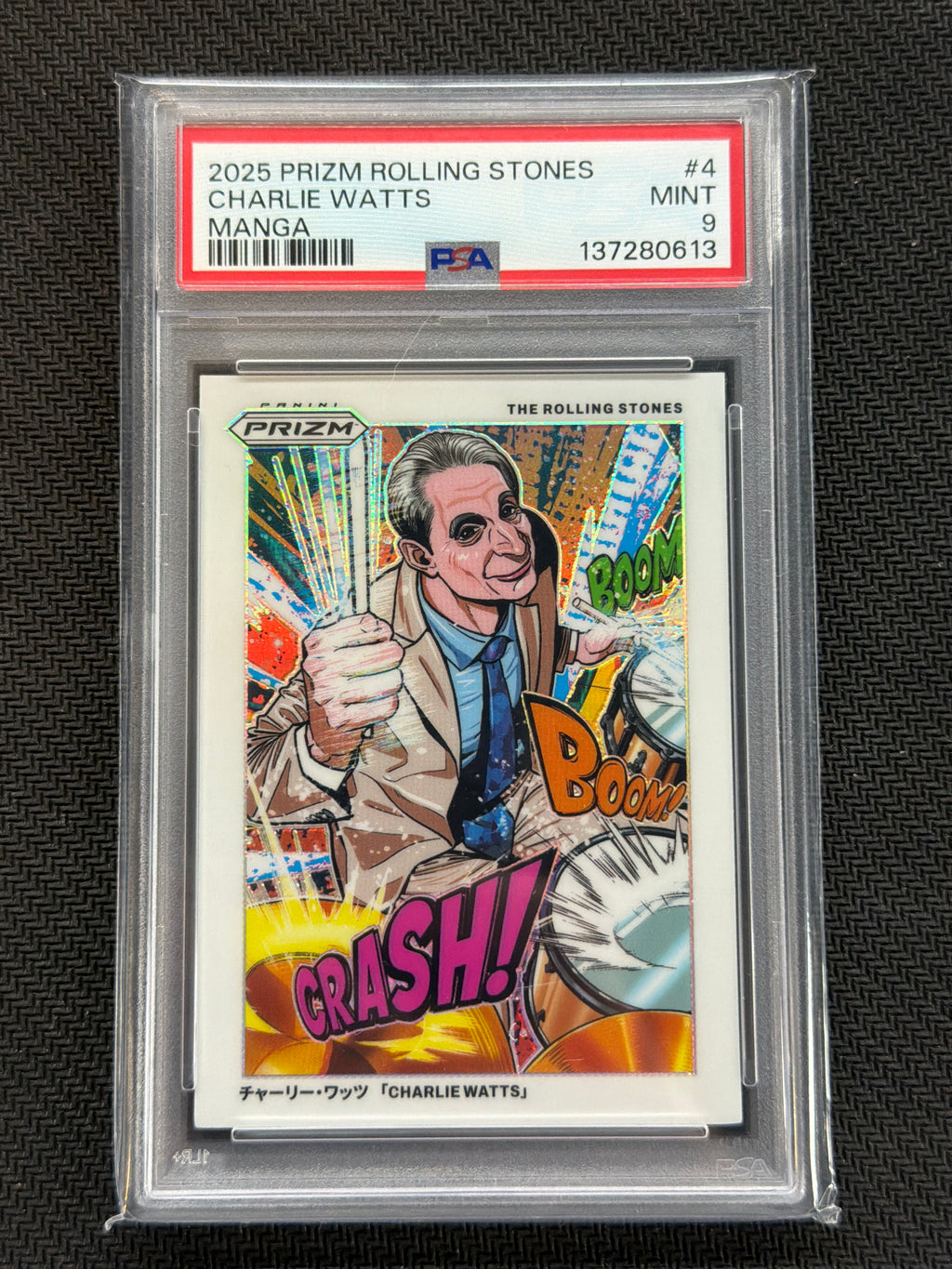2025 Prizm Rolling Stones Charlie Watts Manga #4 PSA 9 613