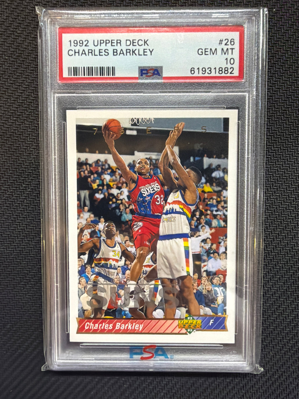 1992 Upper Deck Charles Barkley #26 PSA 10 76ers