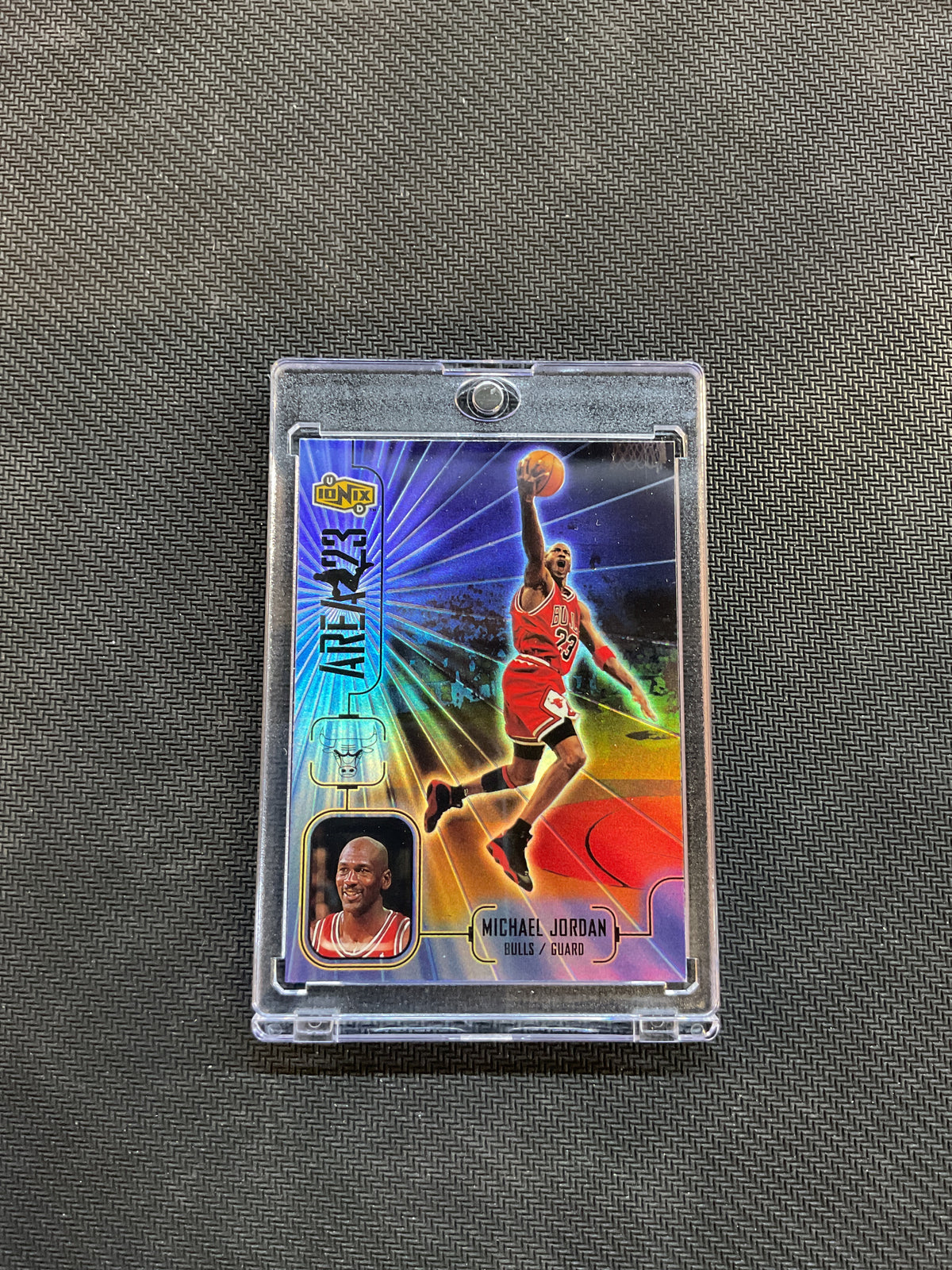 1998 UD Ionix Michael Jordan Area 23 Holo Bulls