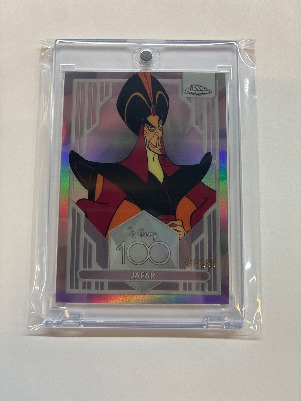2023 Topps Chrome Disney 100 Jafar Pink Refractor /399