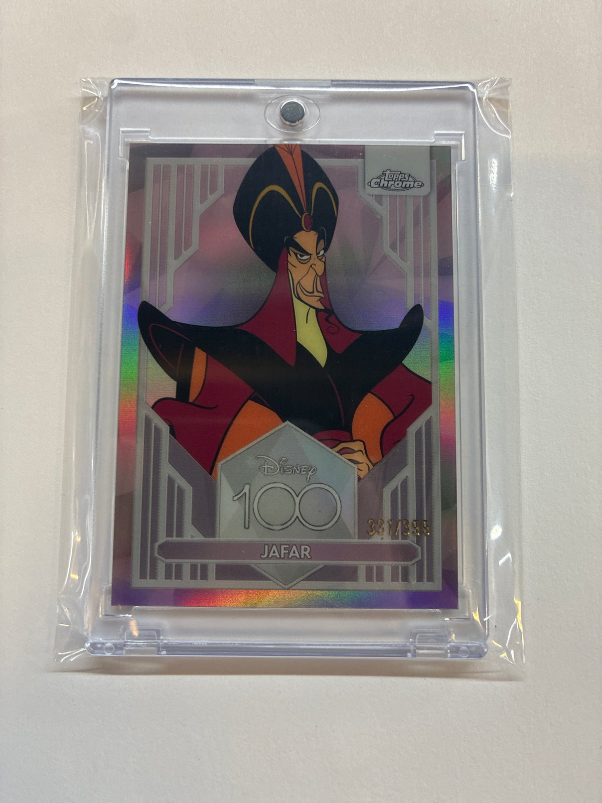 2023 Topps Chrome Disney 100 Jafar Pink Refractor /399