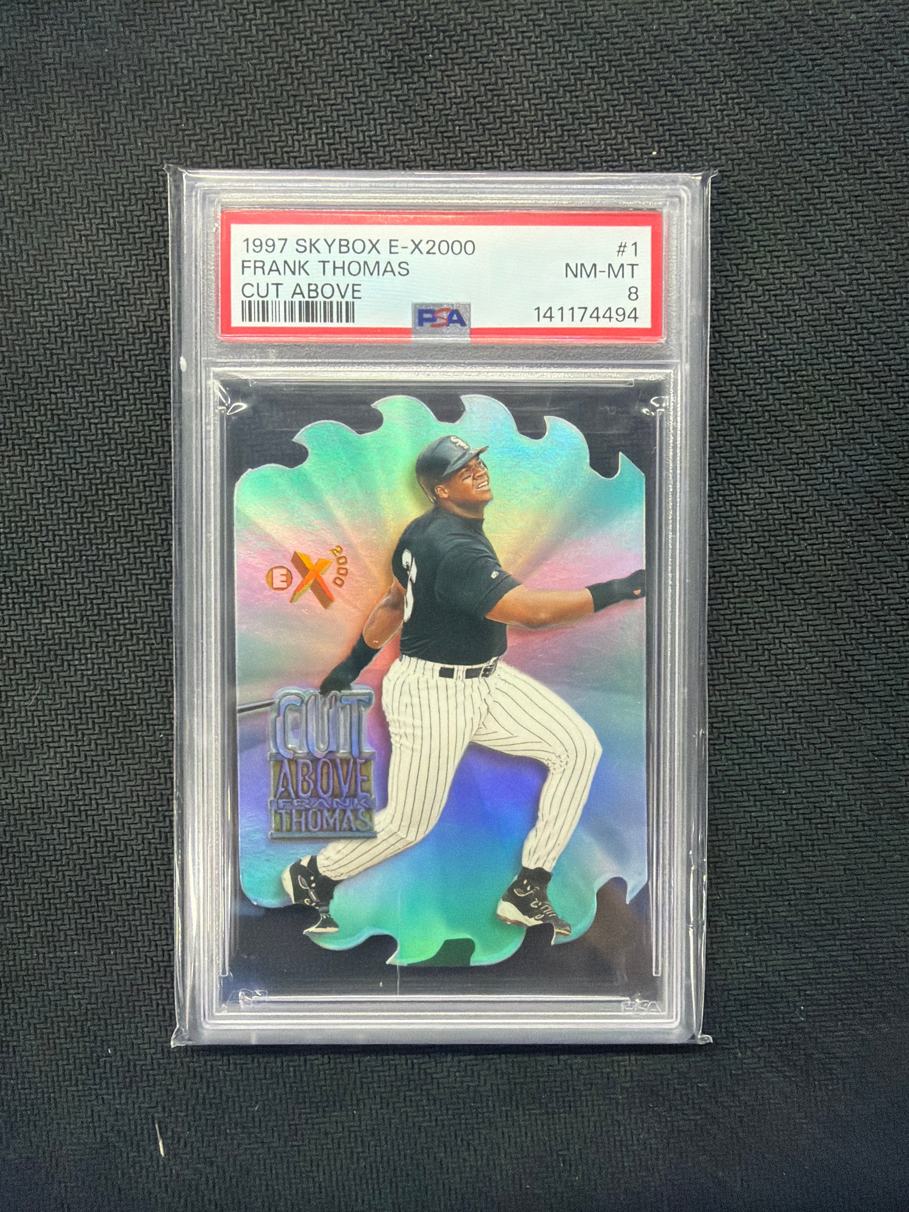 1997 Skybox E-X2000 Frank Thomas Cut Above PSA 8