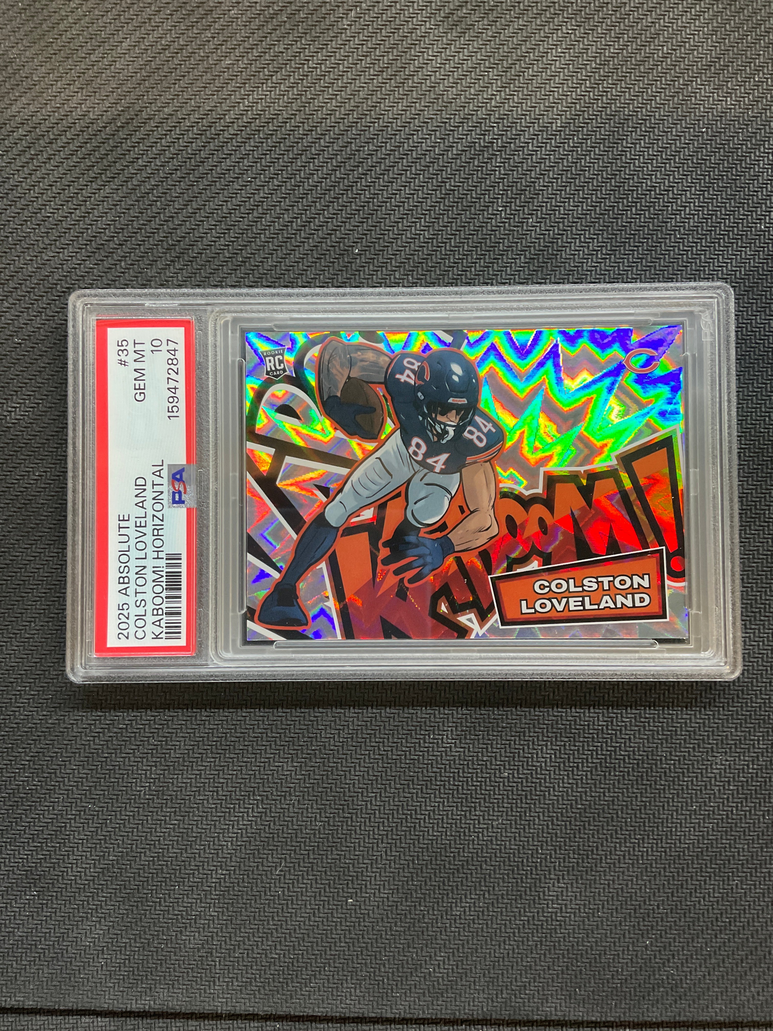 2025 Absolute Colston Loveland Kaboom! Horizontal PSA 10 Bears 847