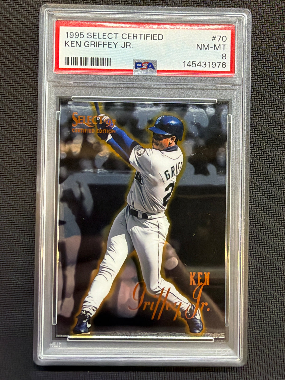 1995 Select Certified Ken Griffey Jr #70 PSA 8 Mariners