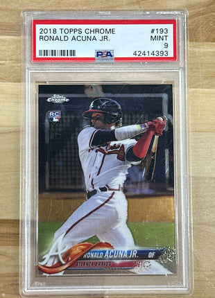 2018 Topps Chrome Acuna Jr. PSA 9