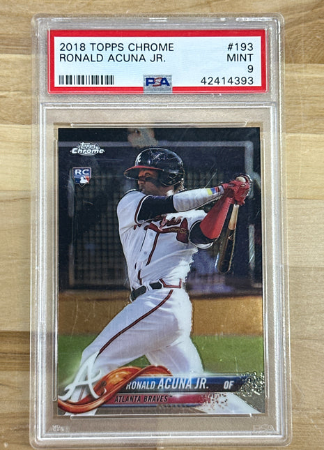 2018 Topps Chrome Acuna Jr. PSA 9