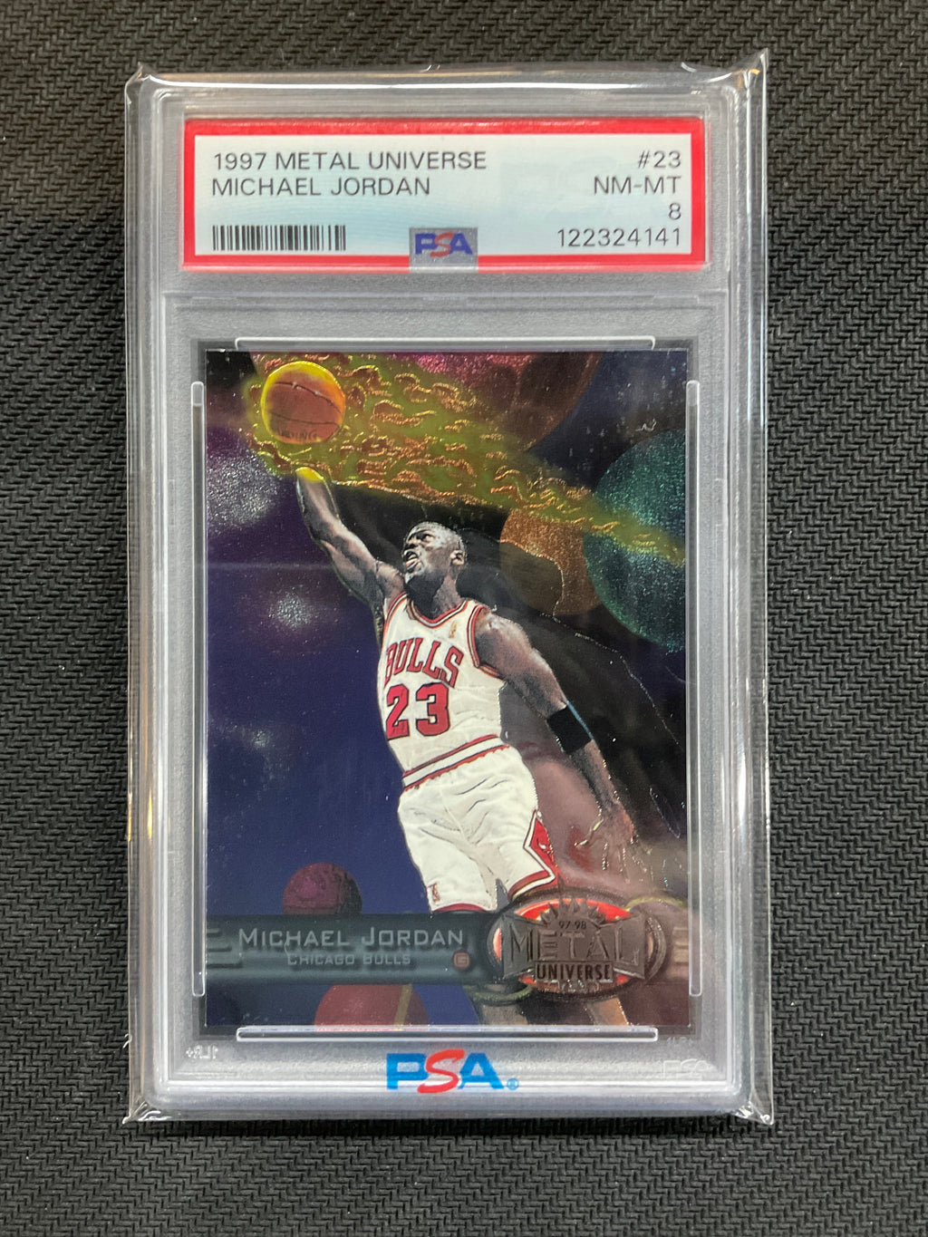 1997 Metal Universe Michael Jordan #23 PSA 8 141