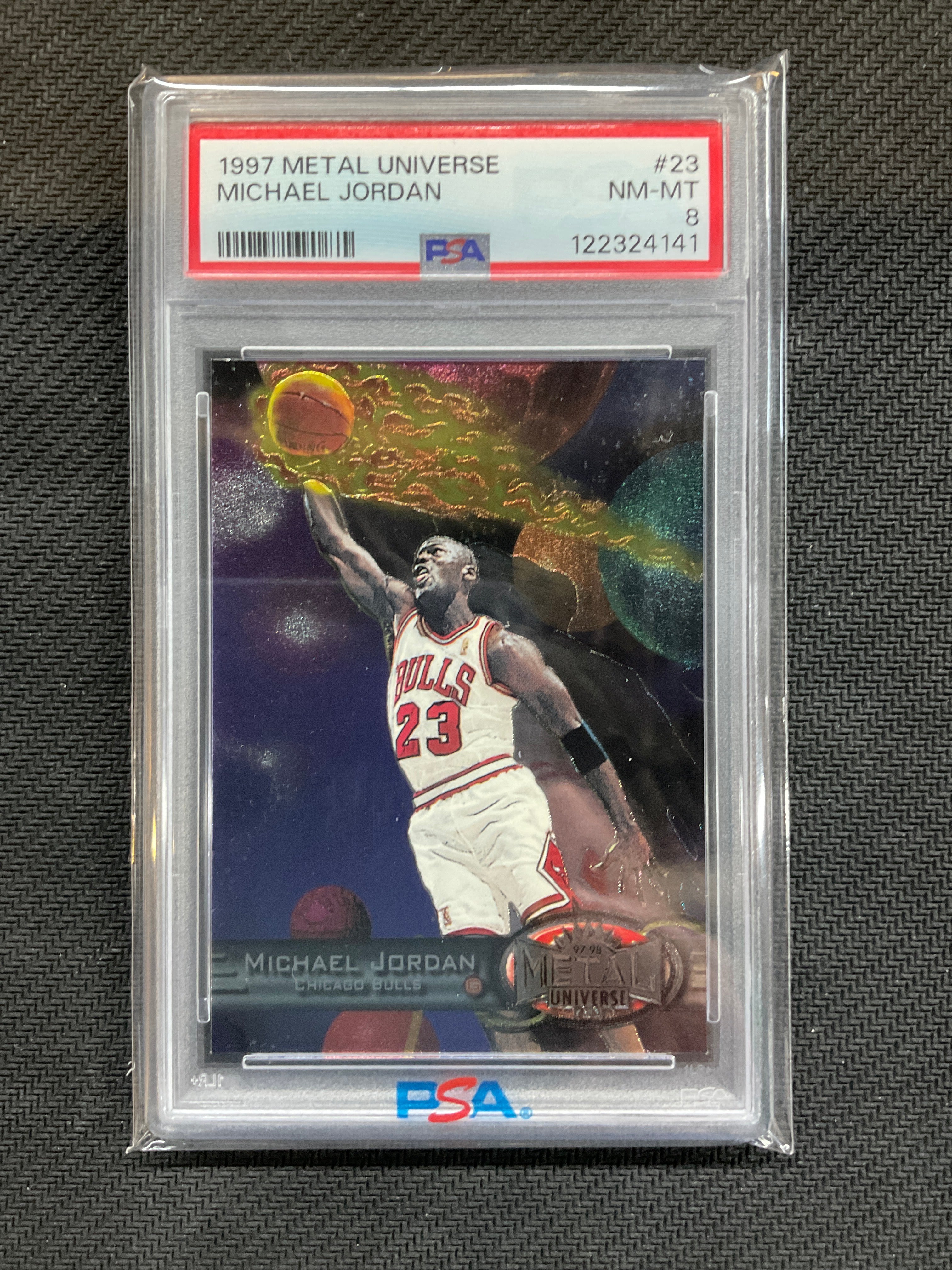1997 Metal Universe Michael Jordan #23 PSA 8 141
