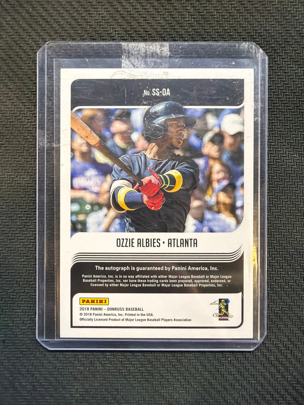 2018 Donruss Signature Seires Ozzie Albies Auto Braves