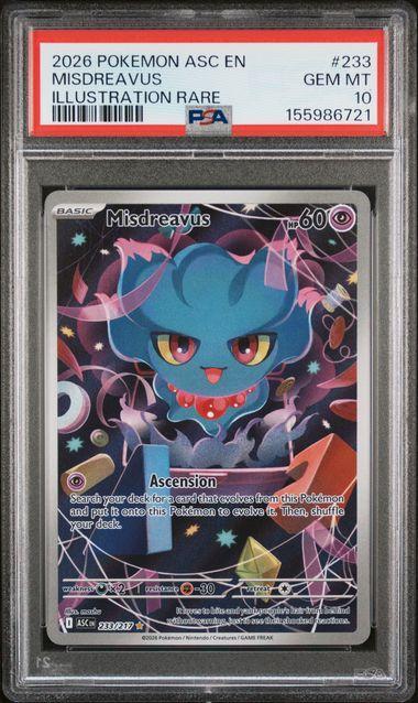 2026 Pokemon Ascended Heroes Misdreavus 233 PSA 10