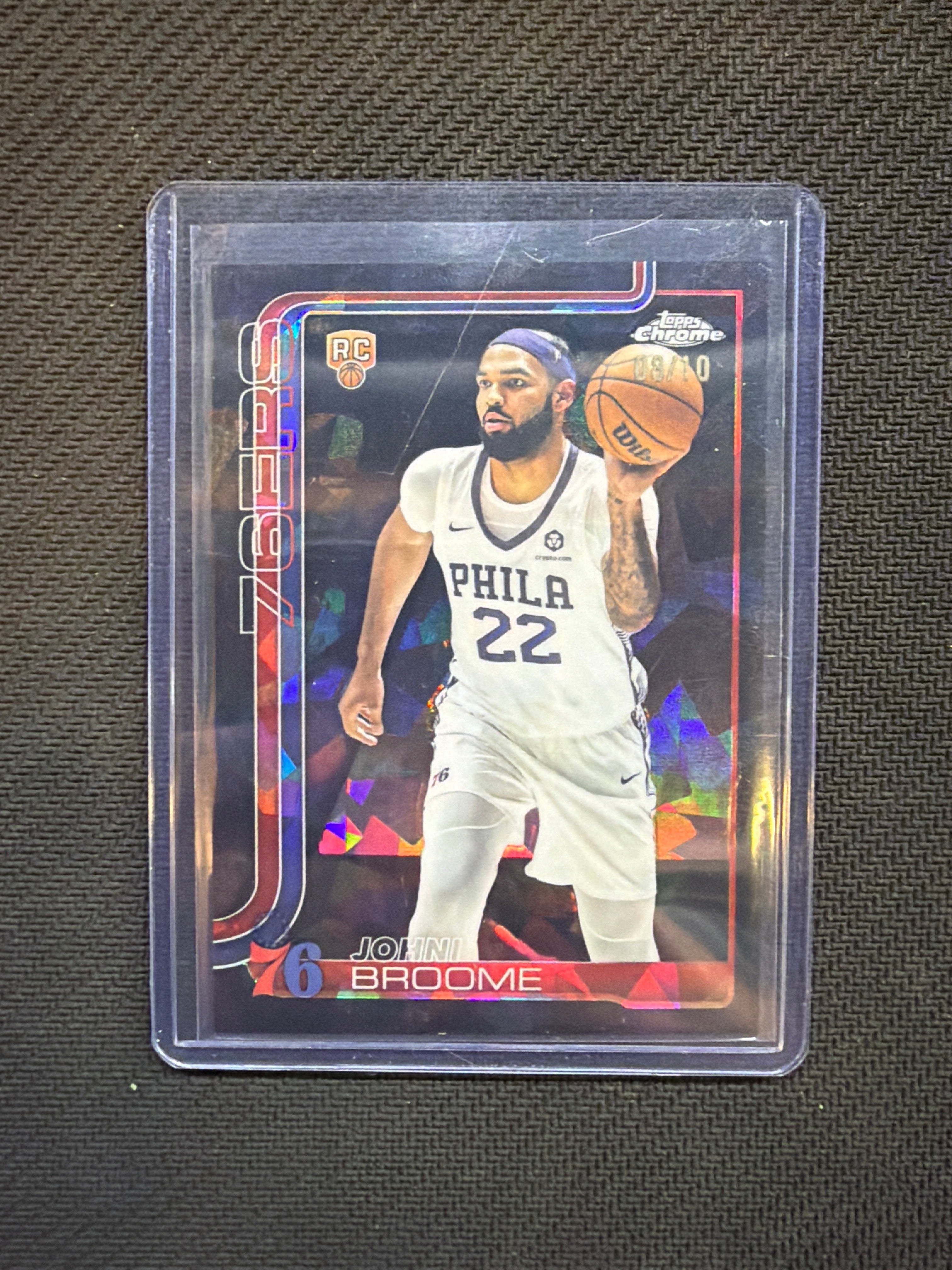 2025-26 Topps Chrome Sapphire Johni Broome Rookie Black /10 Auburn