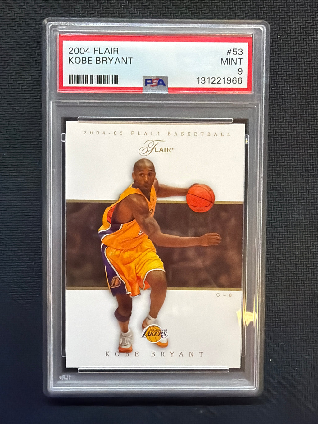 2004 Flair Kobe Bryant #53 PSA 9 966 Lakers