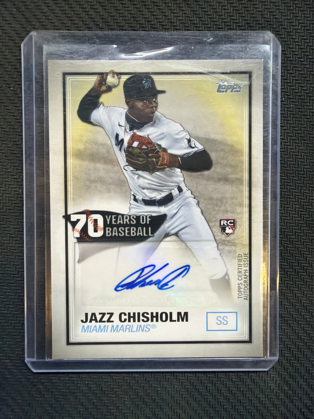 2021 Topps 70 Years Of Baseball Jazz Chisholm Rookie Auto Marlins