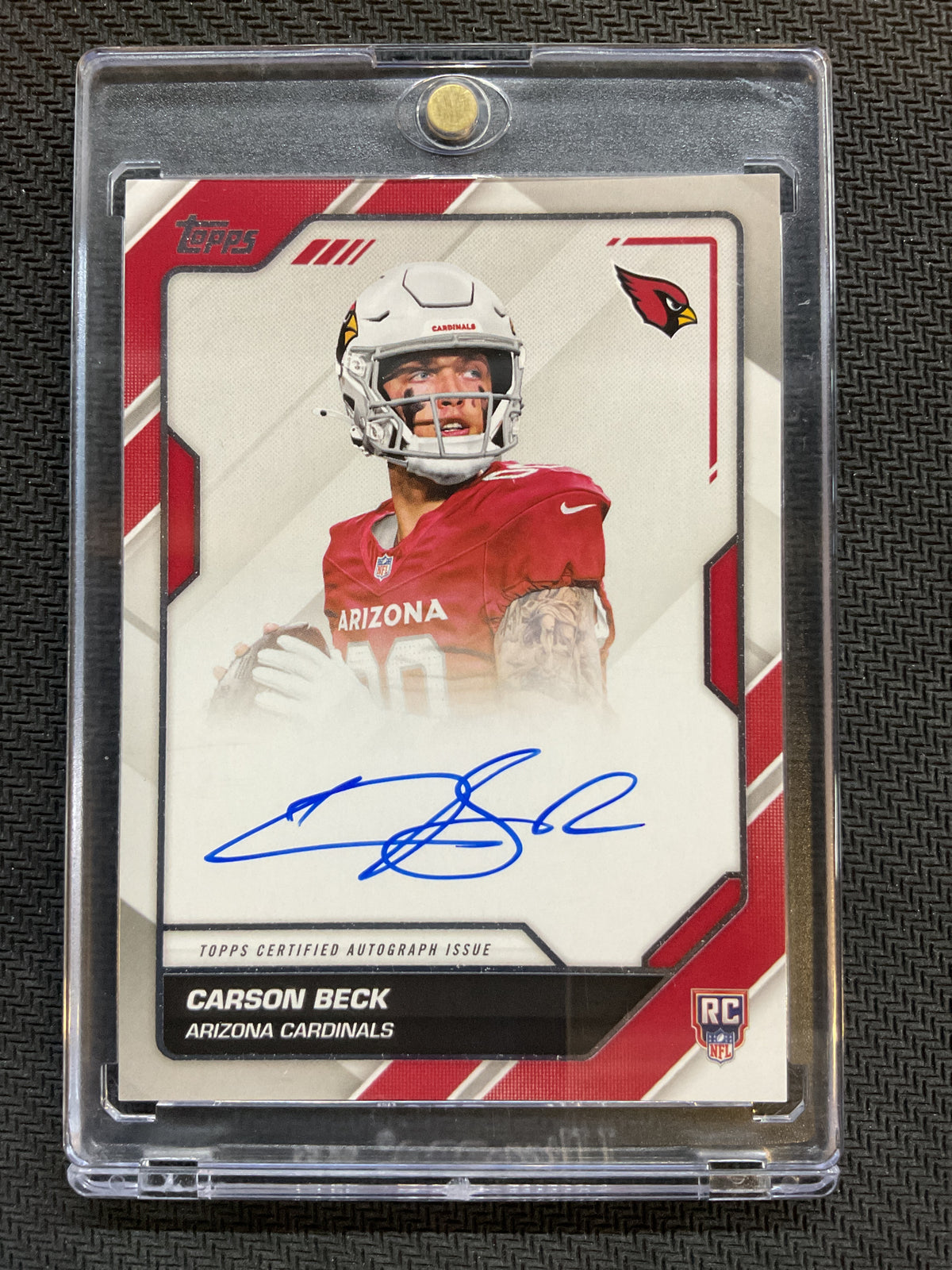 2026 Topps Flagship Football Carson Beck Rookie Flagship First Signatures Cardinals