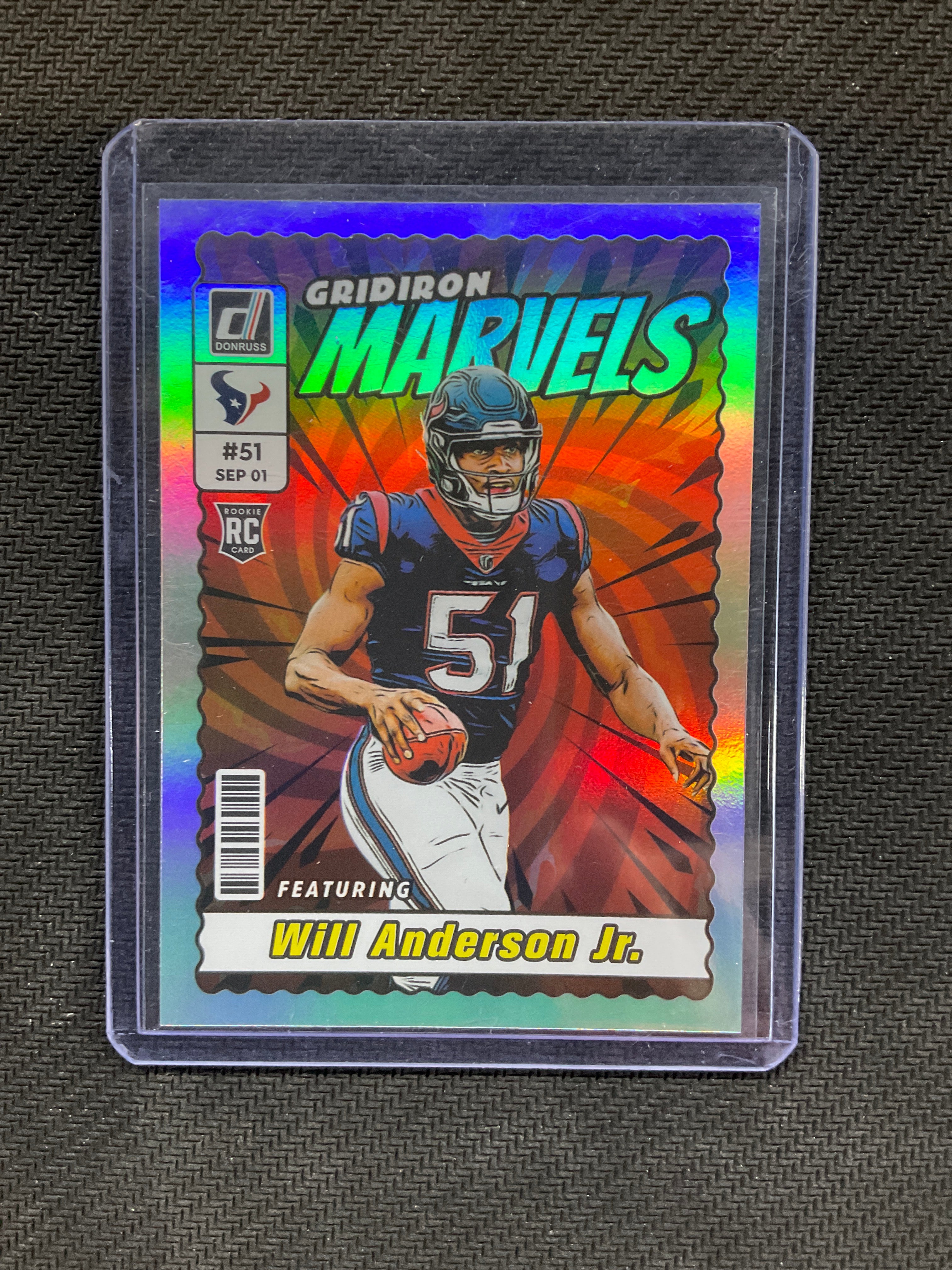 2023 Donruss Will Anderson Jr. Rookie Gridiron Marvels Case Hit