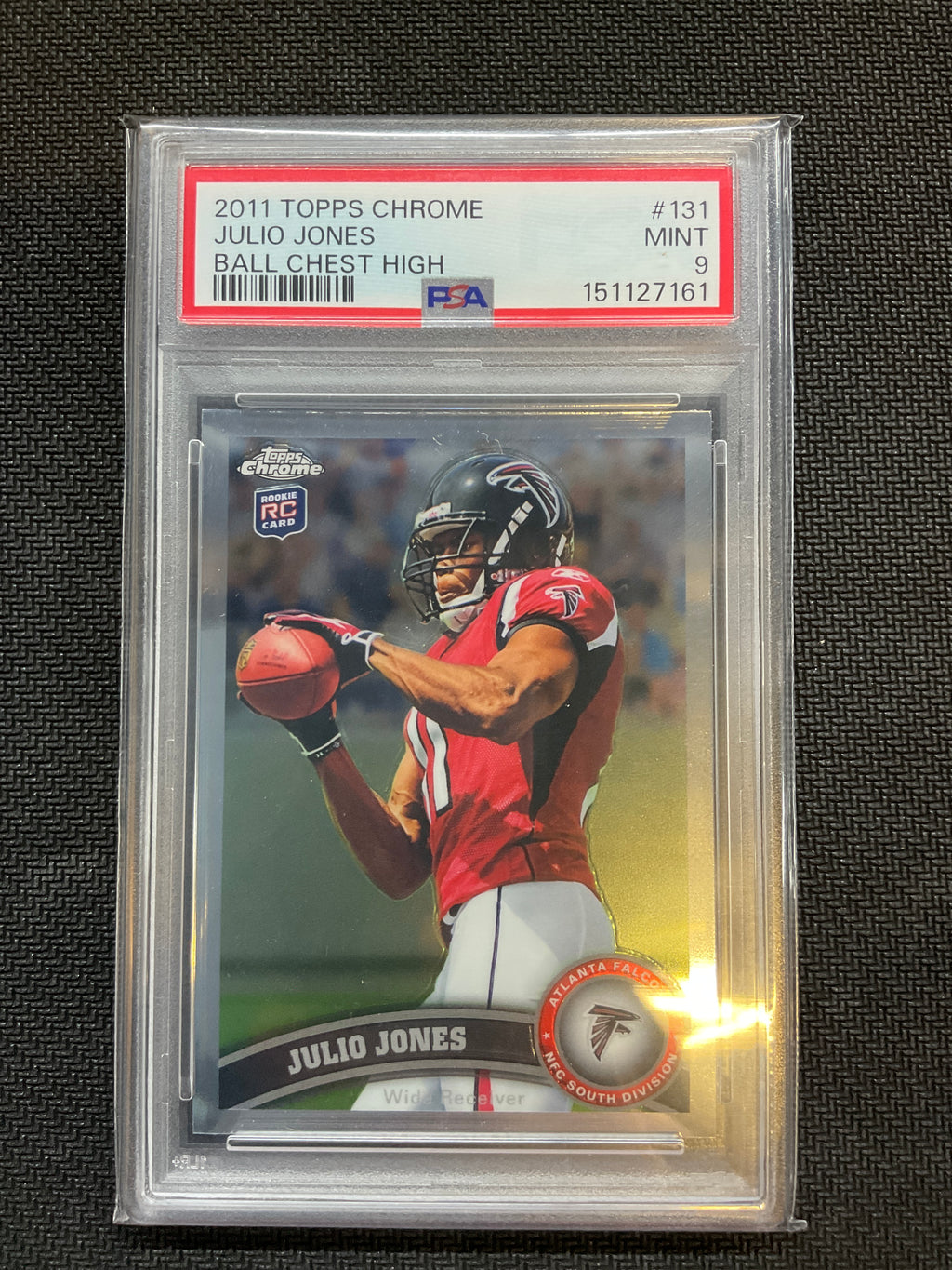 2011 Topps Chrome Julio Jones Ball Chest High Rookie PSA 9 Falcons