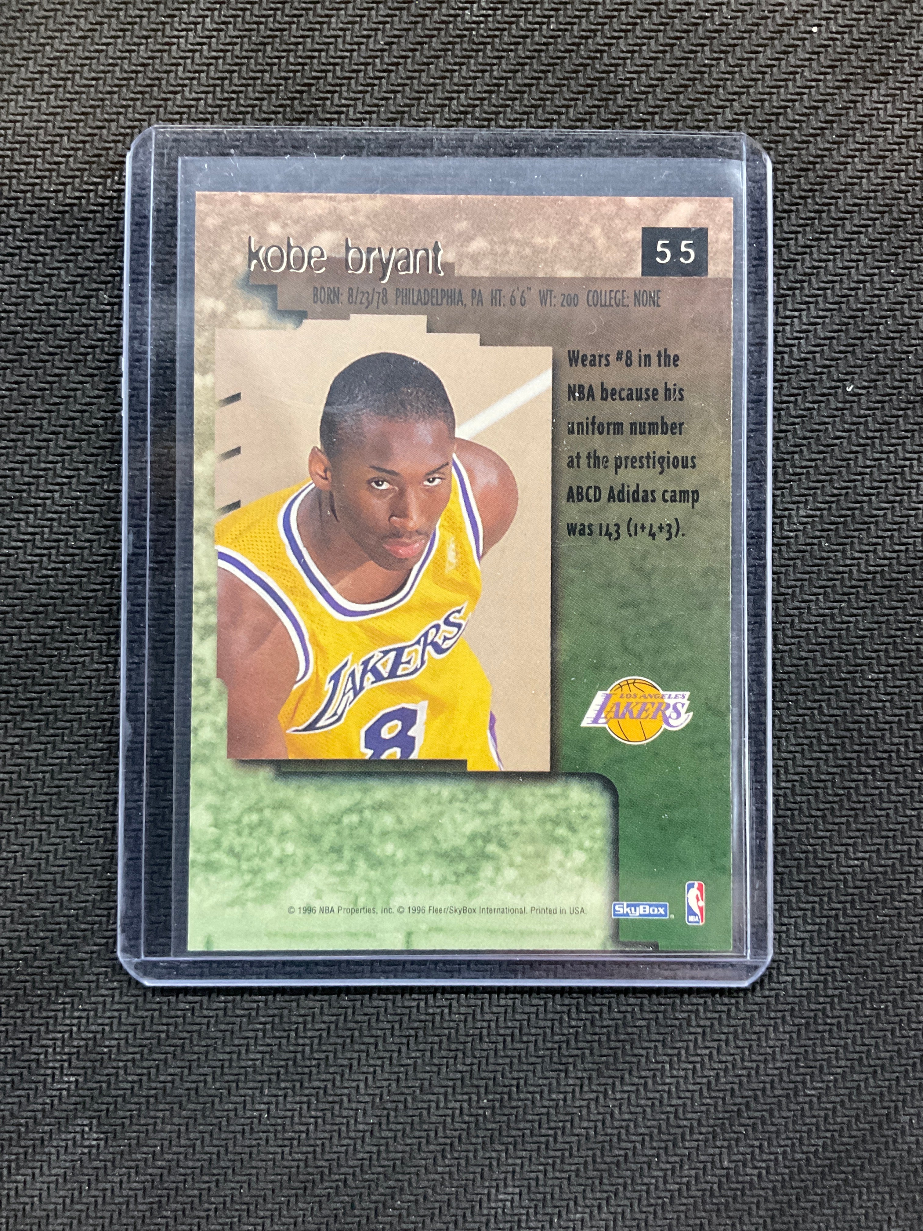 1996 SkyBox Kobe Bryant Rookie #55 Lakers