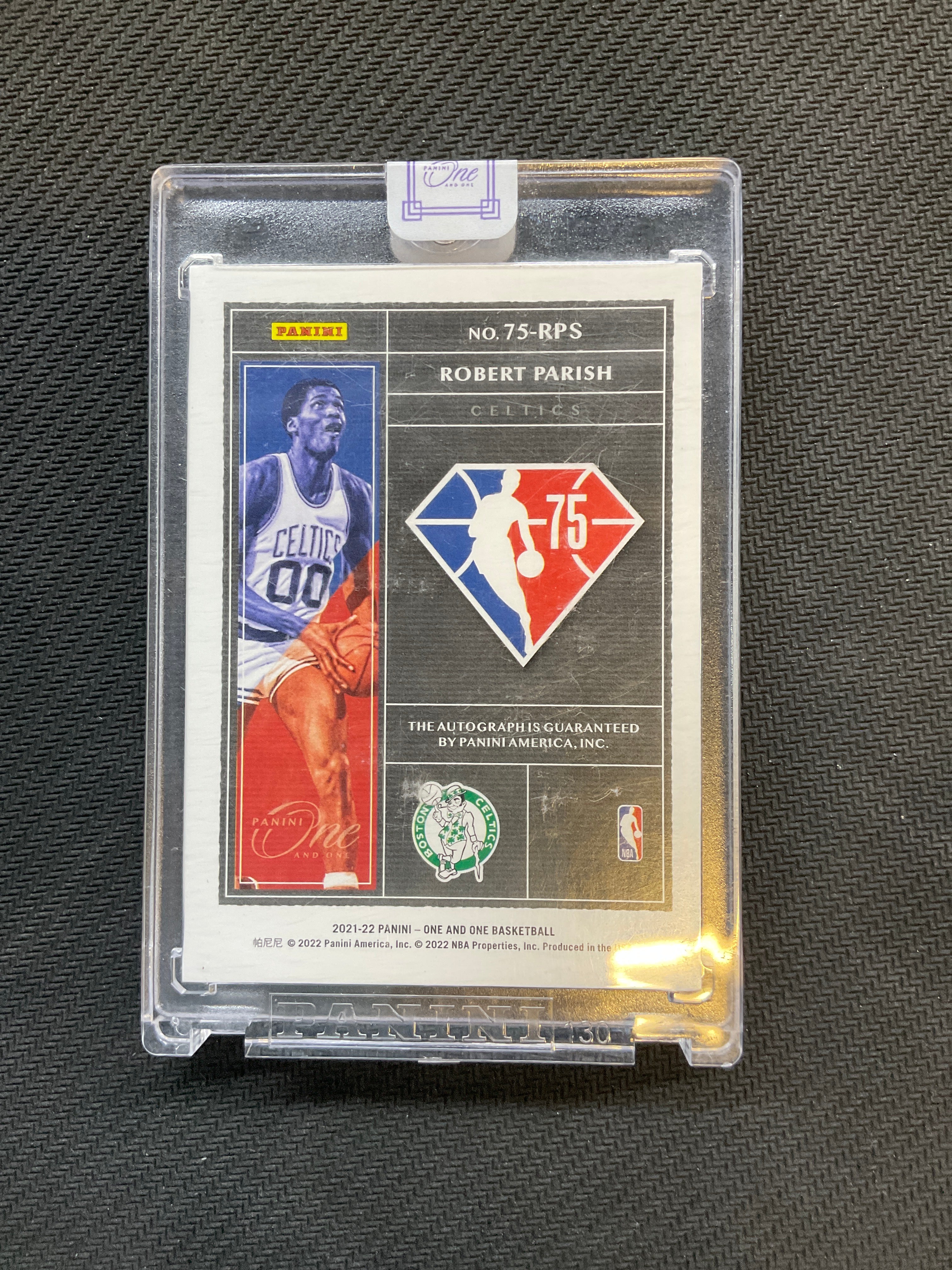 2021-22 Panini One Robert Parish Auto /99 75th