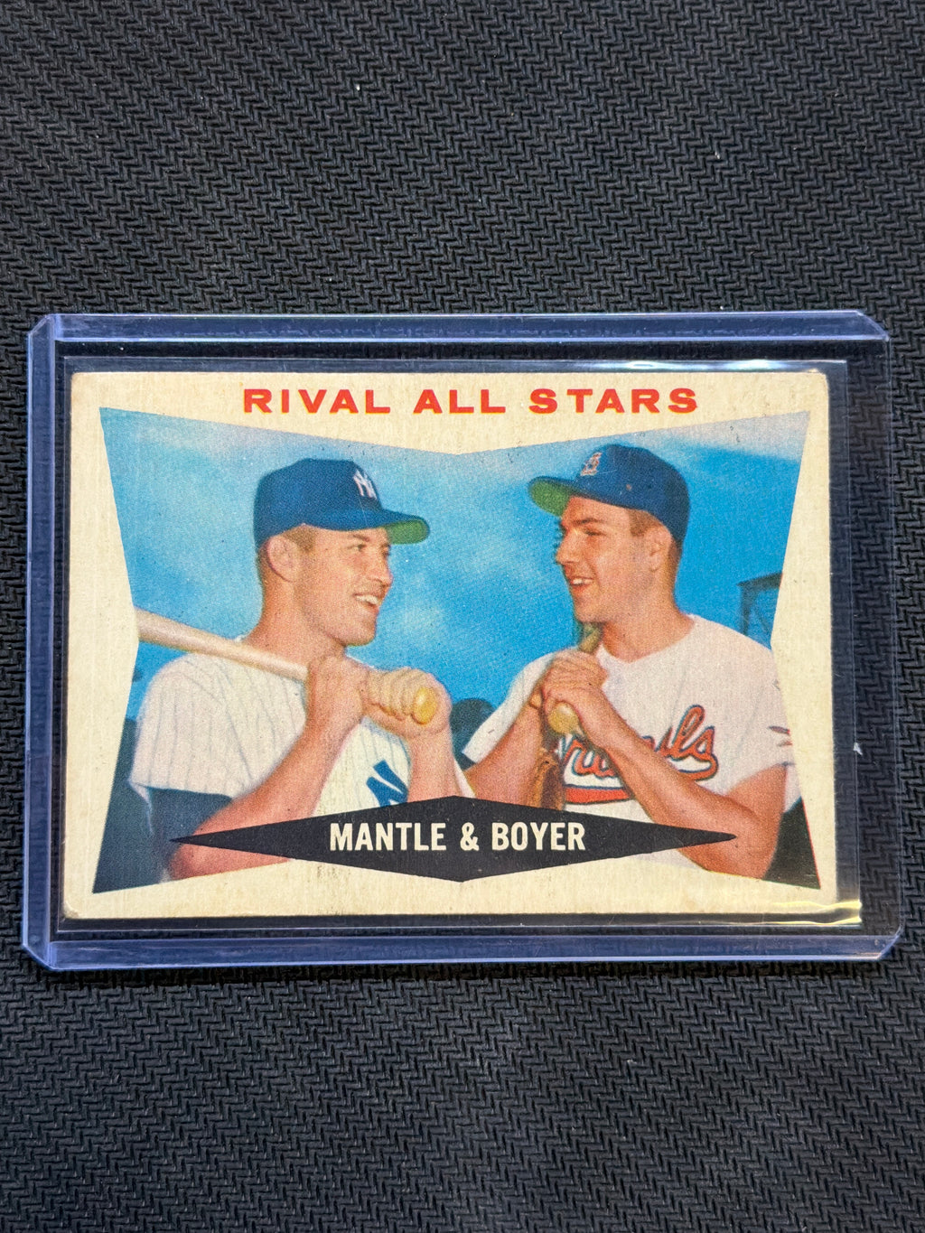 1960 Topps Rival All Stars Mantle Boyer #160