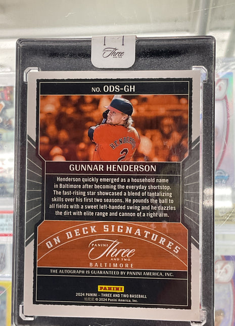 2024 Three And Two Gunnar Henderson On Deck Auto /32