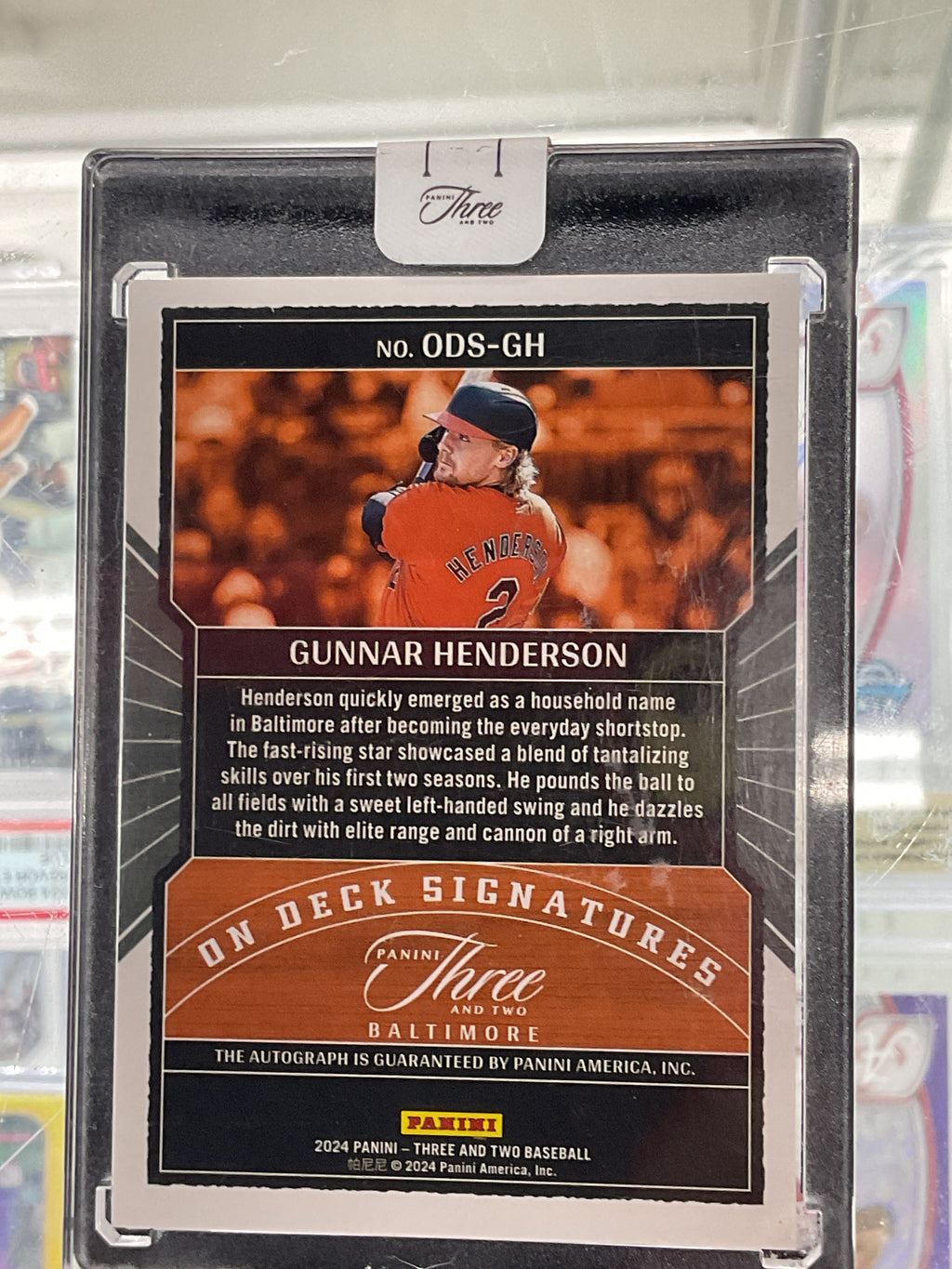 2024 Three And Two Gunnar Henderson On Deck Auto /32