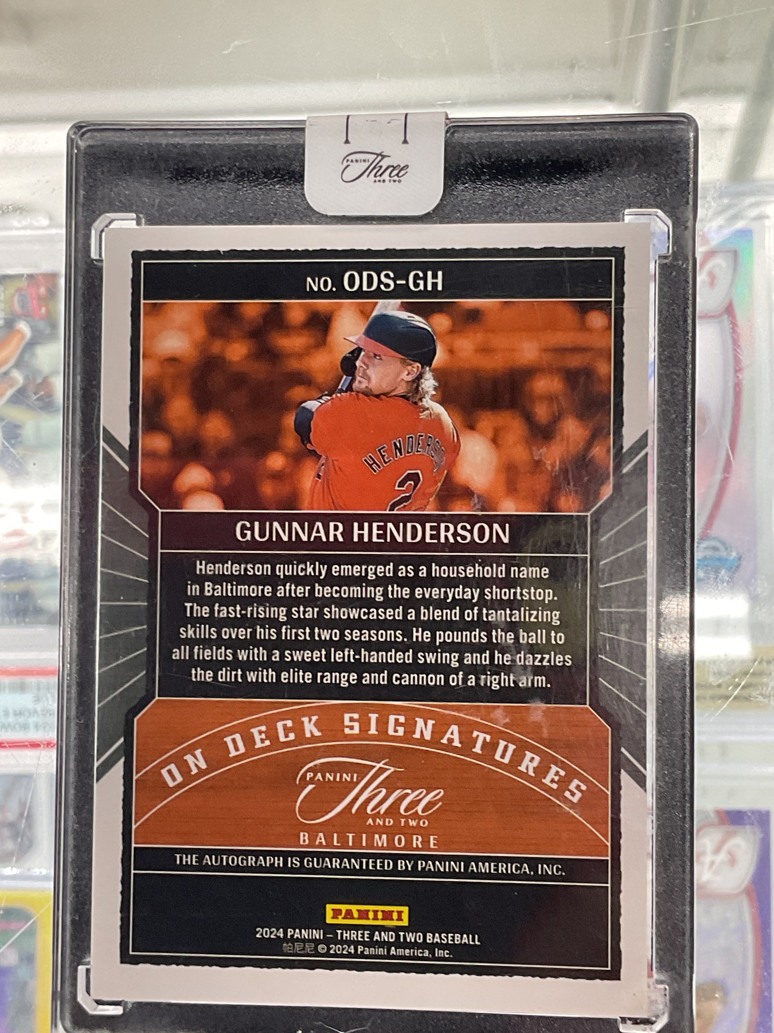 2024 Three And Two Gunnar Henderson On Deck Auto /32