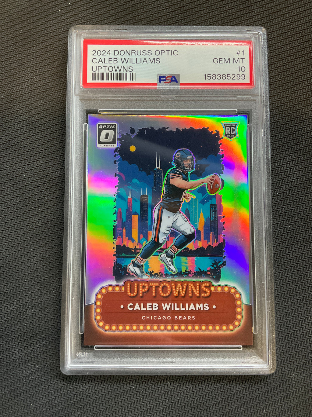 2024 Donruss Optic Caleb Williams Uptowns PSA 10 Bears