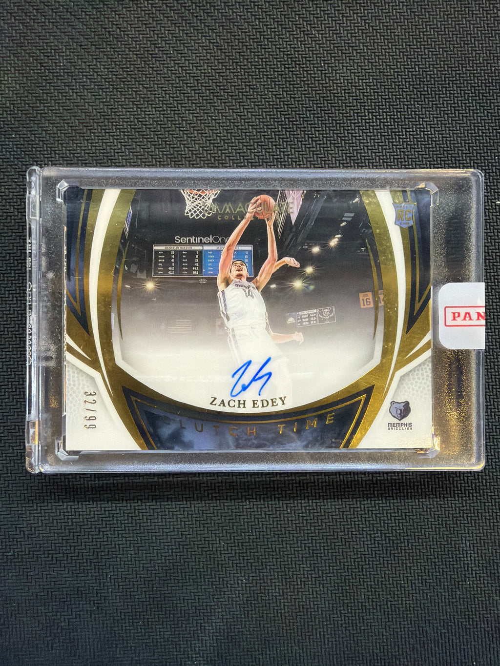 2024-25 Panini Immaculate Zach Edey Rookie Auto Clutch Time Auto /99