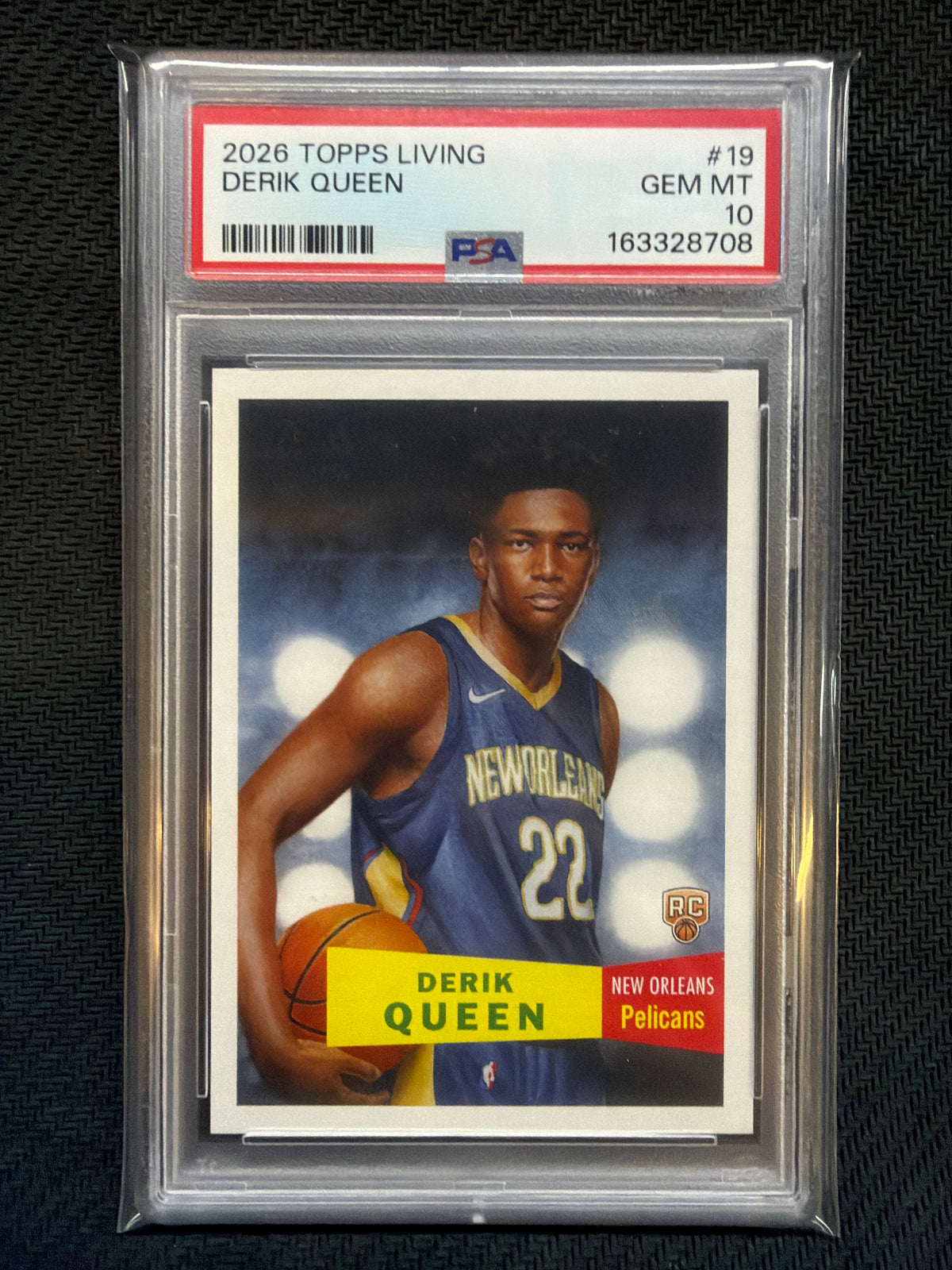 2026 Topps Living Derik Queen #19 PSA 10 Pelicans 708