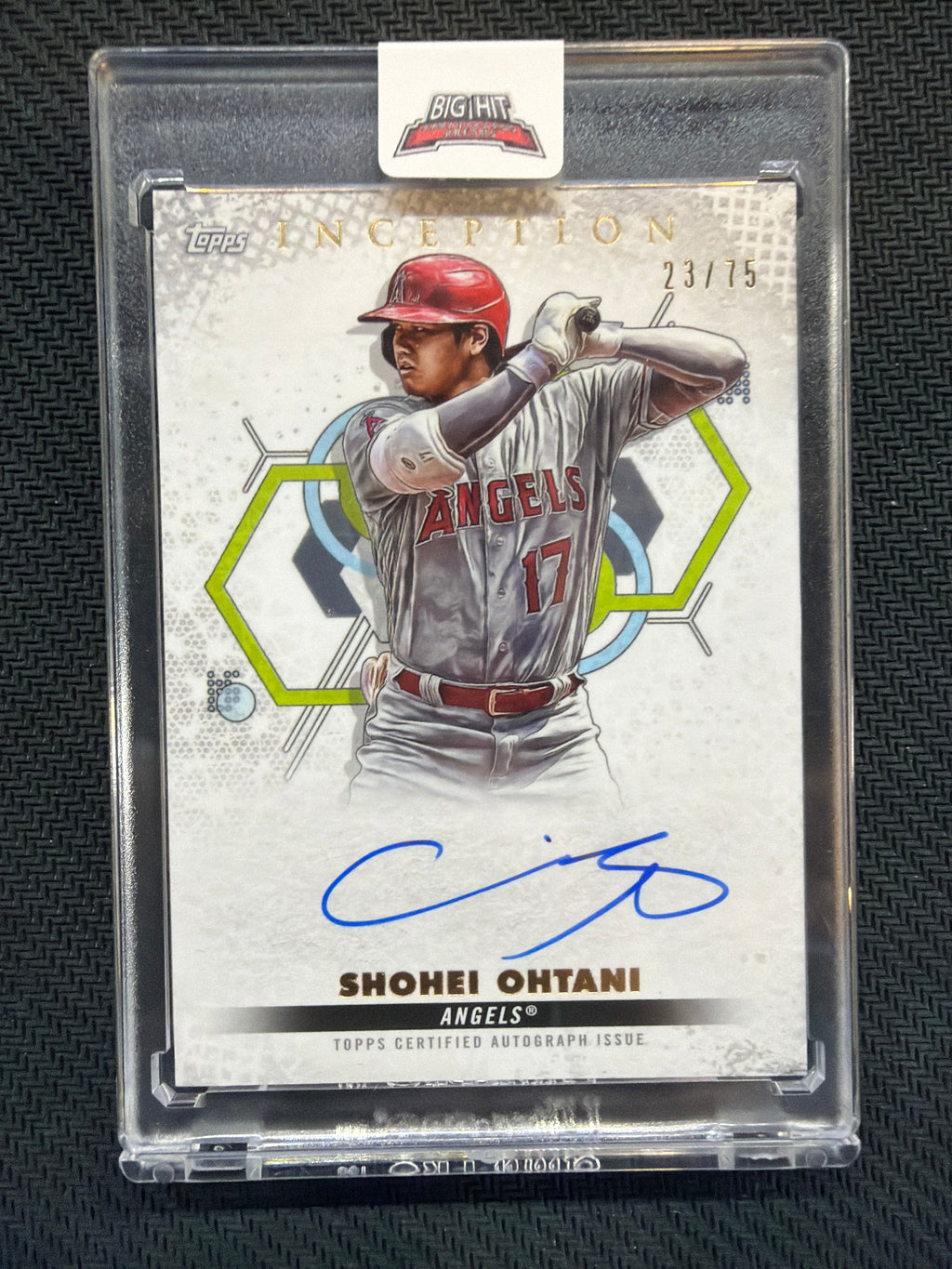 2022 Topps Inception Shohei Ohtani Rookie Emerging Stars Auto /75 #BRESSO Angels