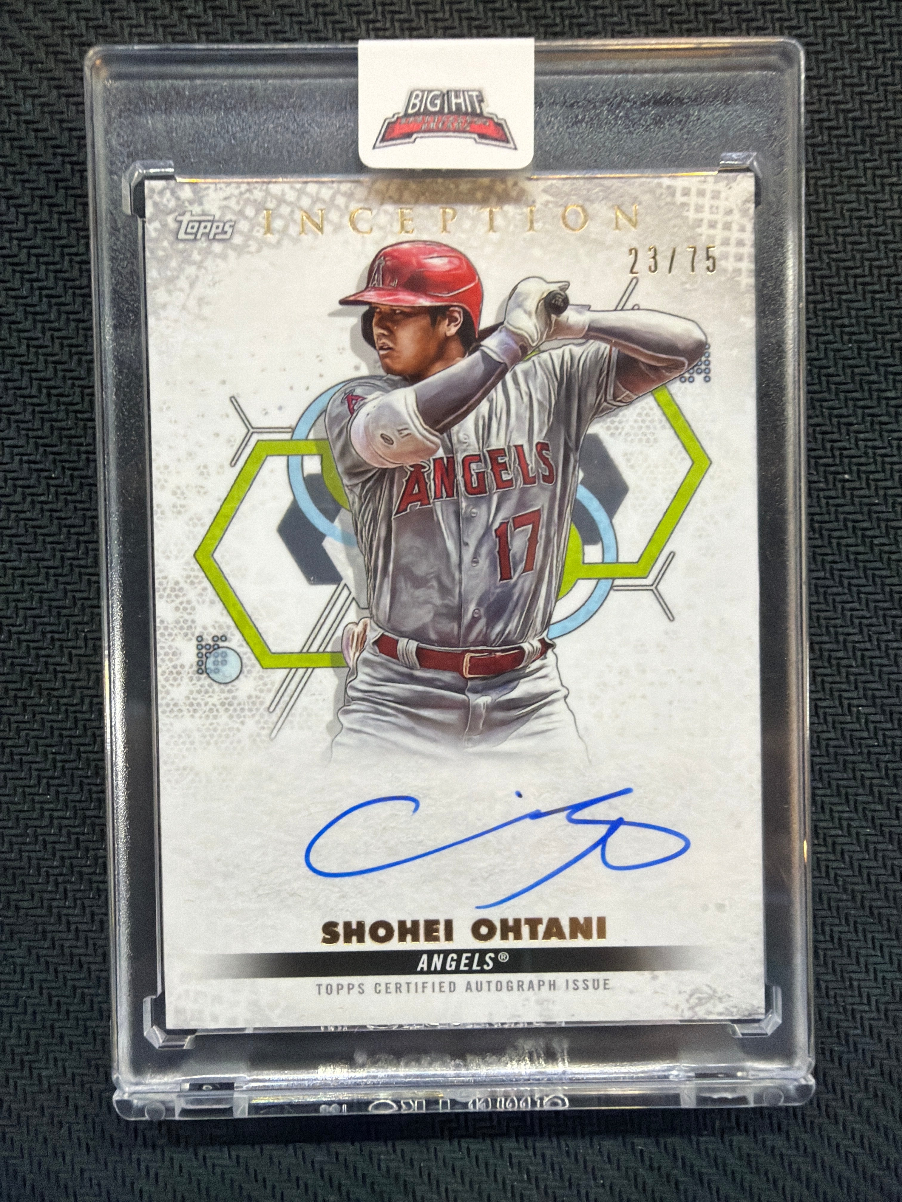 2022 Topps Inception Shohei Ohtani Rookie Emerging Stars Auto /75 #BRESSO Angels