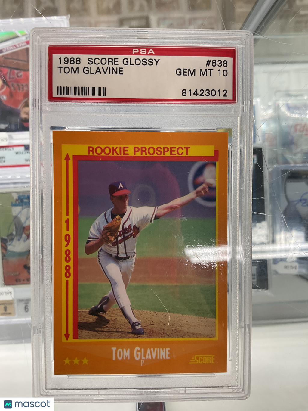1988 Score Glossy Tom Glavine #638 PSA 10