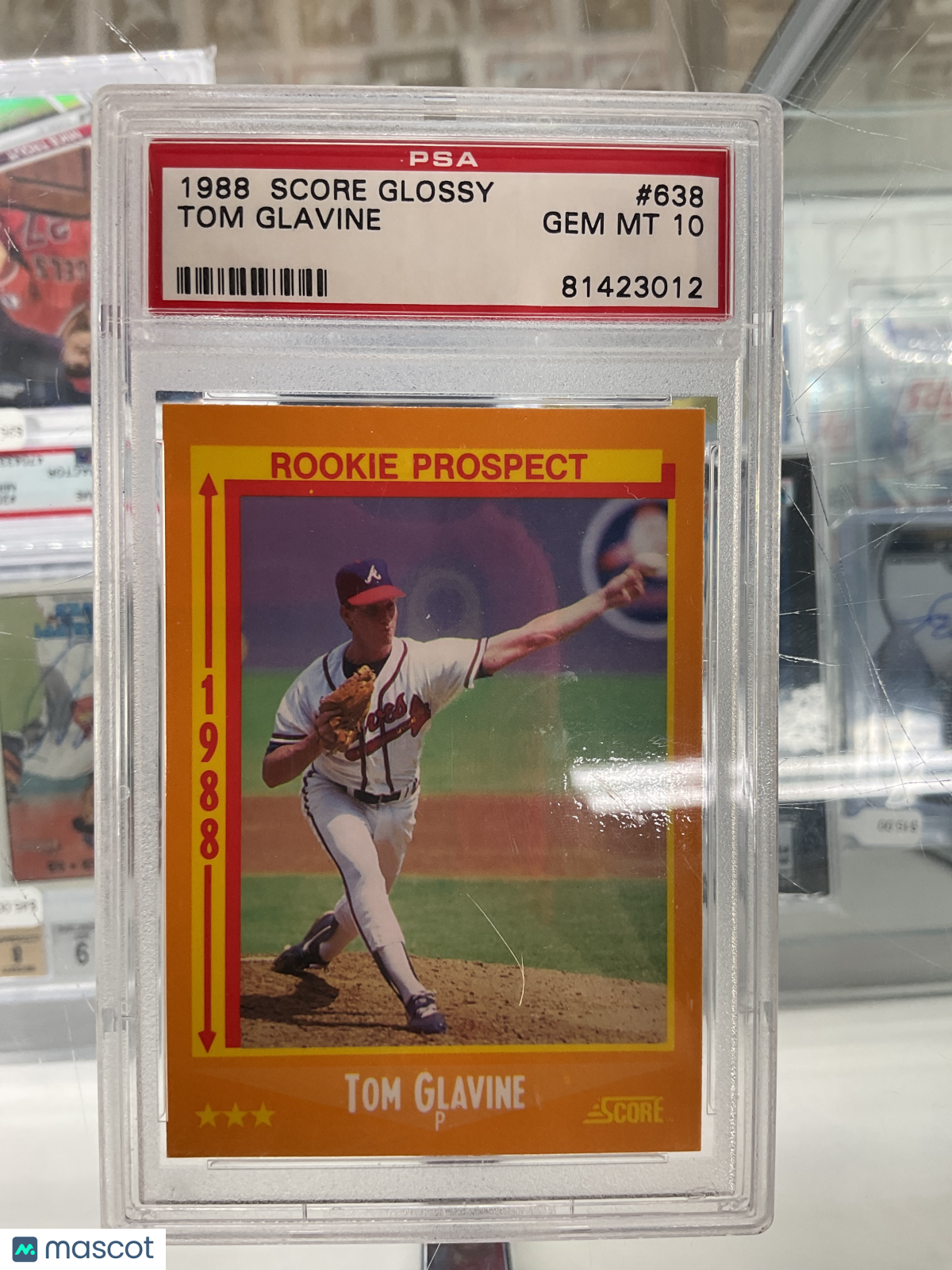 1988 Score Glossy Tom Glavine #638 PSA 10
