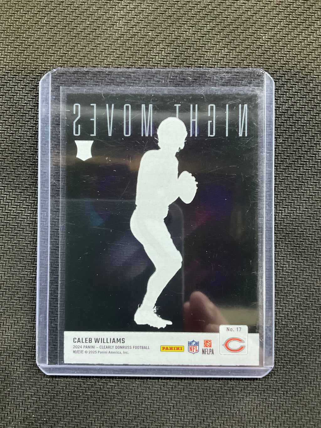 2024 Donruss Clearly Caleb Williams Night Moves Rookie