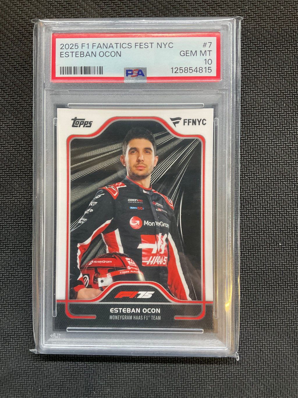 2025 Topps F1 Fanatics Fest Esteban Ocon #7 PSA 10 HAAS