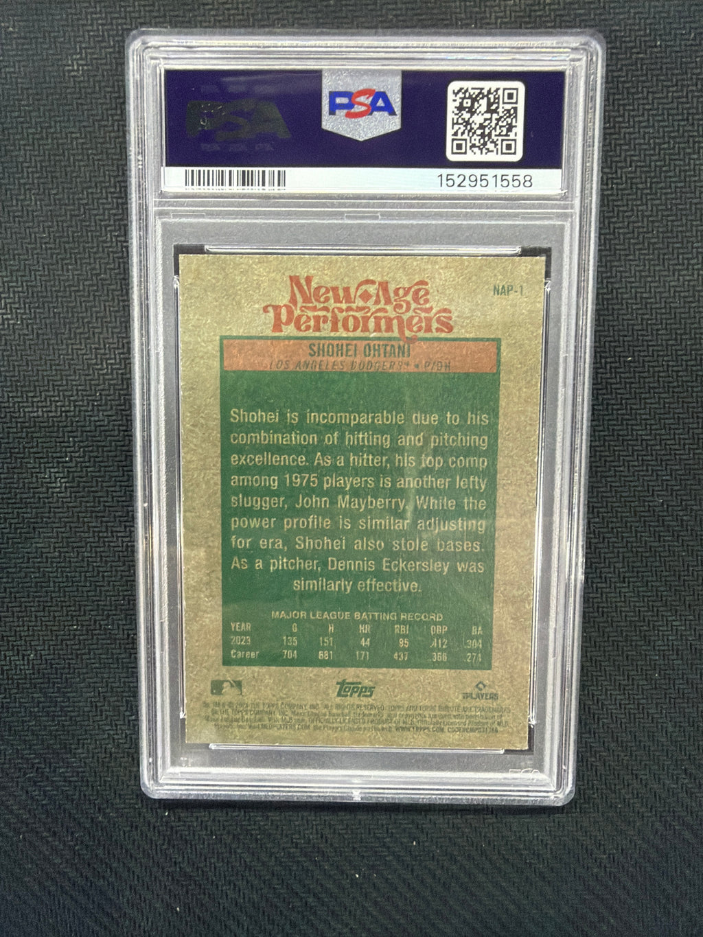 2024 Topps Heritage Shohei Ohtani New Age Performers PSA 8 Dodgers