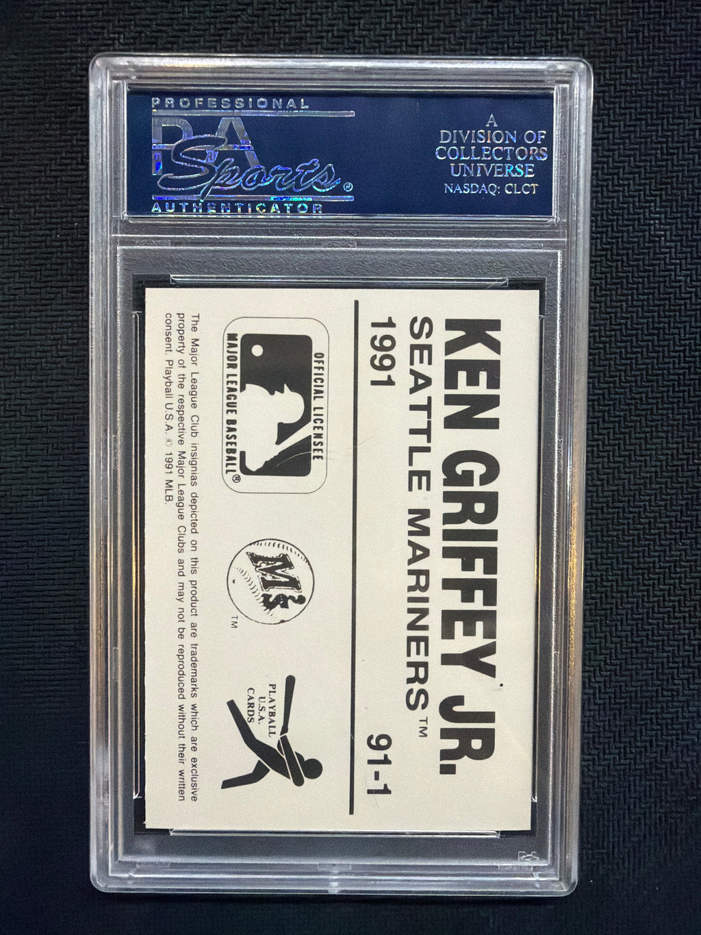 1991 Playball U.S.A. Ken Griffey Jr. #1 PSA 10 718
