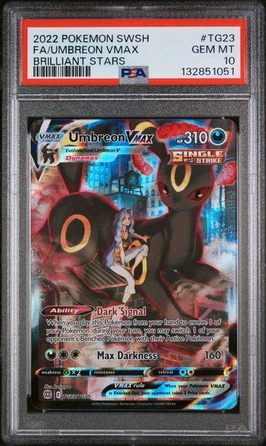 2022 Pokemon Brilliant Stars Umbreon Vmax TG23 PSA 10