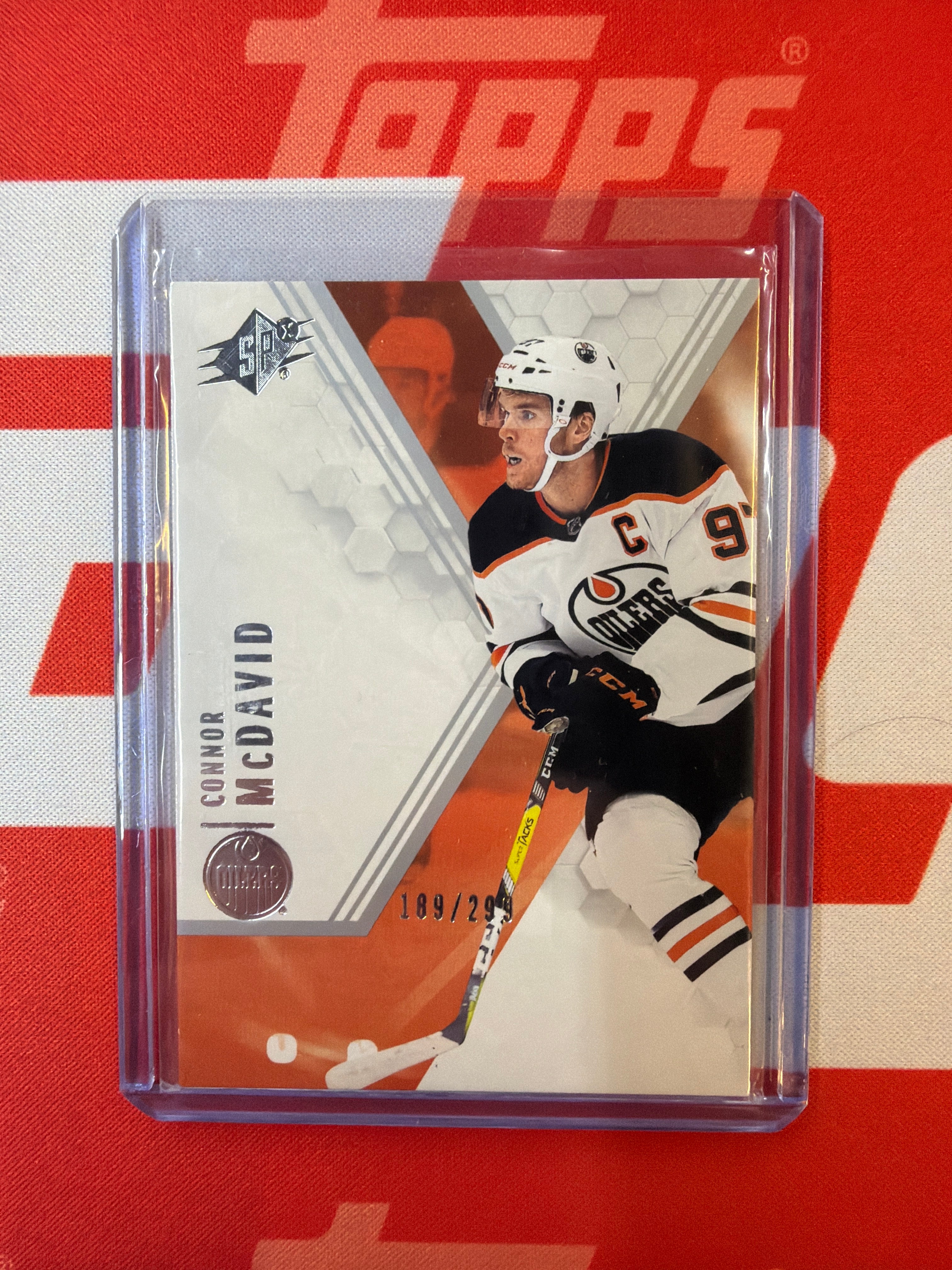2021-22 Upper Deck SPX Connor Mcdavid  /299 Oliers