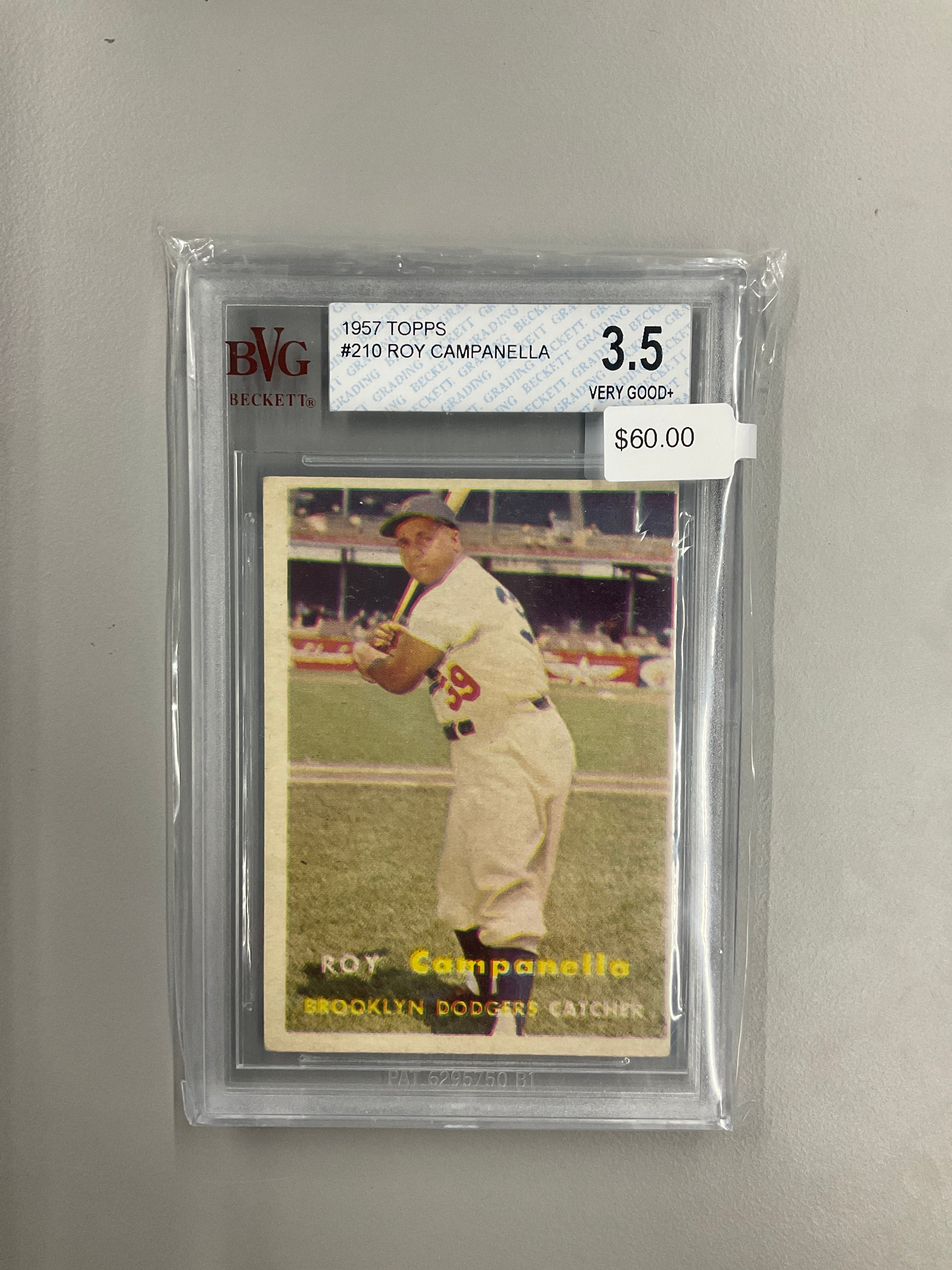 1957 Topps #210 Roy Campanella BVG 3.5 Dodgers