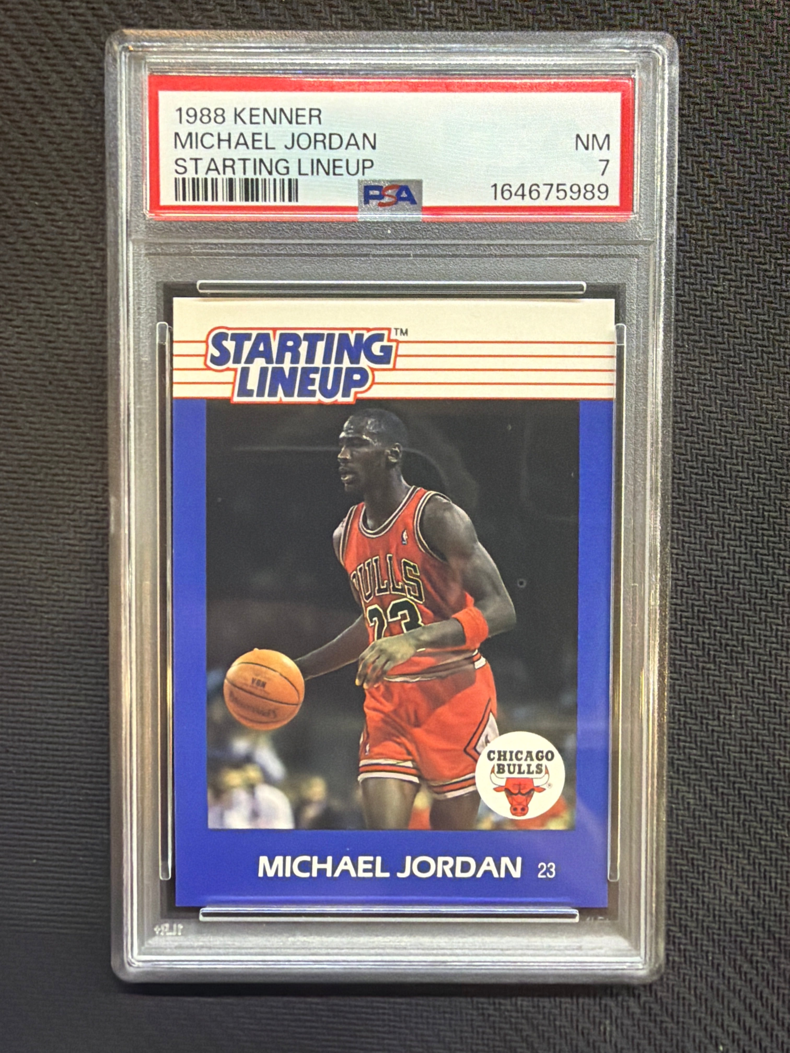 1988 Kenner Michael Jordan Starting Lineup PSA 7 Bulls 989