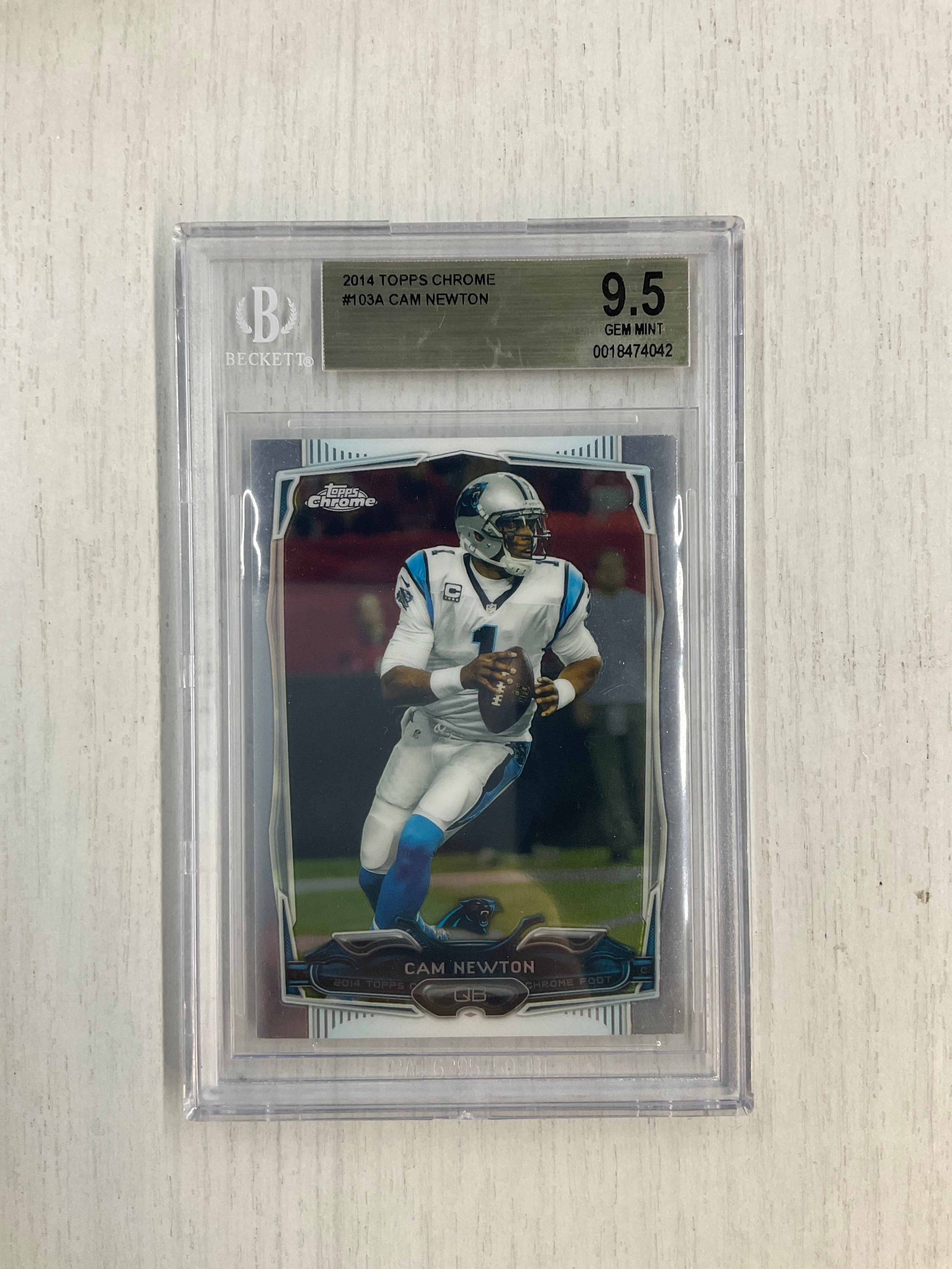 2014 Topps Chrome Cam Newton Auburn BGS 9.5
