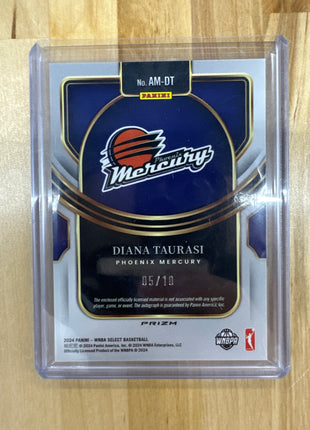 2024 Select WNBA Diana Taurasi Patch Auto Gold /10