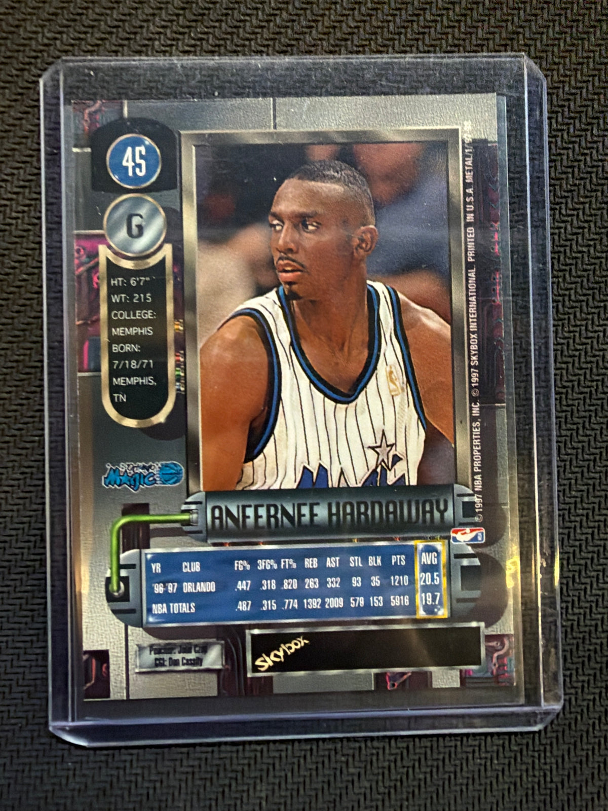 1997 Metal Universe Anfernee Hardaway #45 Magic