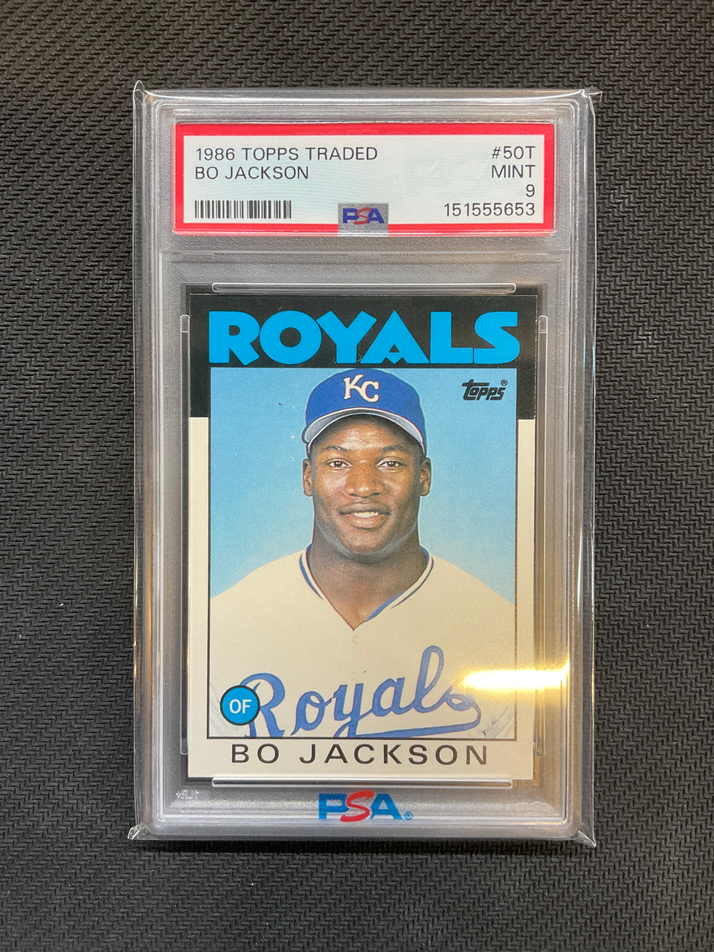 1986 Topps Traded Bo Jackson Rookie #50T PSA 9 653